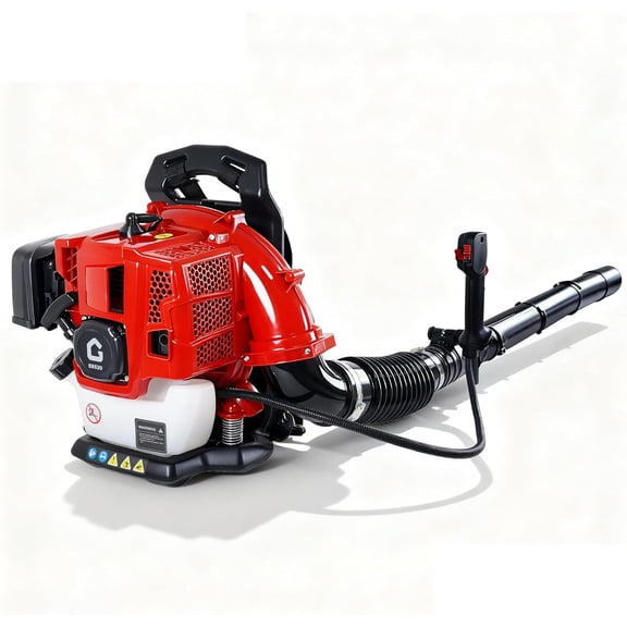High-Power Gas Leaf Blower Backpack, 52CC 2.2HP Gas, 2-Stroke, 780 CFM 270 MPH - Ergonomic, Low Vibration, Easy Start, Efficient Clearing for Lawn, Yard, Leaves & Snow