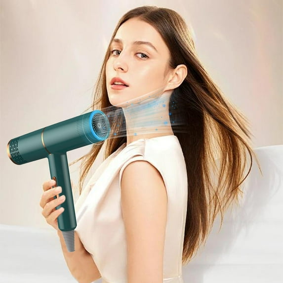 High-Power Hair Dryer with Hot Wind Comb, Professional Salon Blowing Comb Hair Dryer, 2-in-1 Home Travel Hairdryer for Styling, Fast-Drying Hair Dryer with Comb Attachment