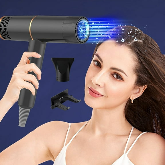 High-Power Hair Dryer, Hot Wind Comb, Salon Blowing Comb, Low Radiation Ionic, 3 Wind Speeds, Intelligent Temperature Control, Fast Drying, Portable Travel Hairdryer, Home/Salon Use