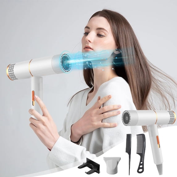 High-Power Hair Dryer with Hot Wind Comb for Salon-Style Blowouts and Versatile Styling Options Portable Design Ideal for Home Use