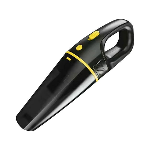 High Power Handheld Car Vacuum Cleaner, Wireless/Black - Portable with Attachments for Auto Detailing