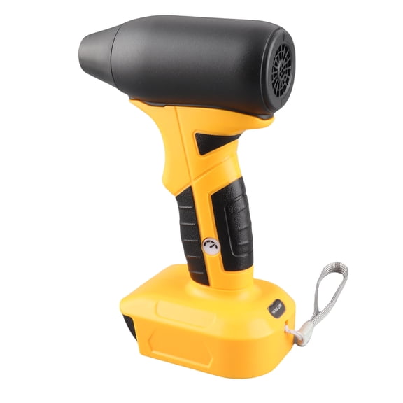 High Power Handheld Compressed Air Duster with 130000RPM Brushless Motor Jet Dry Blower for Car Multi-Purpose Cleaning and Window Glass Snow Blow Dryer Yellow (10.2 inches / 25.9 cm)