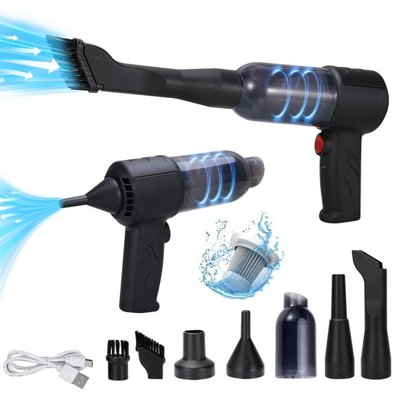 High Power Handheld Vacuum, Rechargeable Cordless Cleaner, 3000mAh Battery, Portable Car Home Use, for Daily Cleaning, Powerful Suction, Compact Design, Lightweight Travel Vacuum, Home, Aestivo