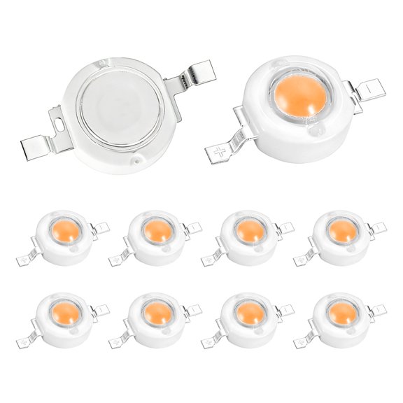 High Power LED Chip Bulb 10 Pcs- Pink 300-350mA Light Beads Super Bright Intensity COB Light Emitter Components Lamp for Home Studio Show DIY Project