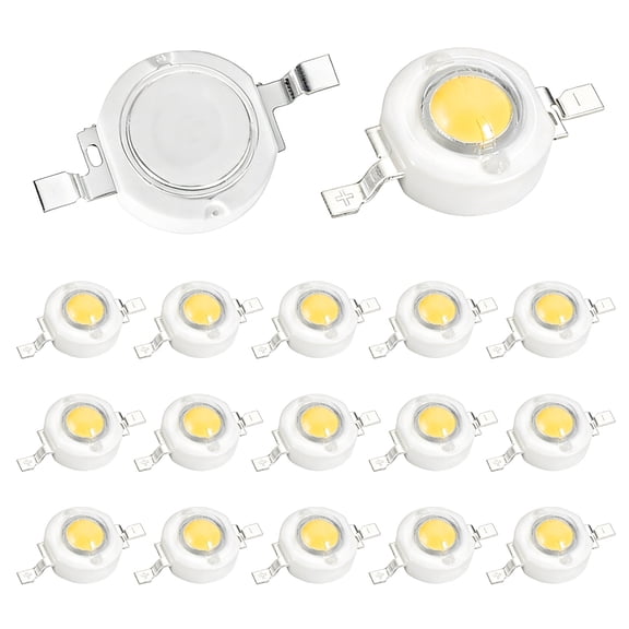 High Power LED Chip Bulb 20 Pcs- Neutral White 4000K 300-350mA Light Beads Super Bright Intensity COB Light Emitter Components Lamp for Home Studio Show DIY Project