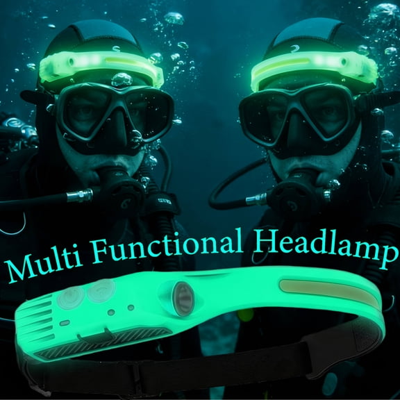 High-Power Rechargeable Motion Sensor Headlamp Adjustable Headband Super Bright 8 Modes-Cob&Led Tactical Scuba Flashlight for Head High Lumen Red Headlight Long Battery Life World Brightest