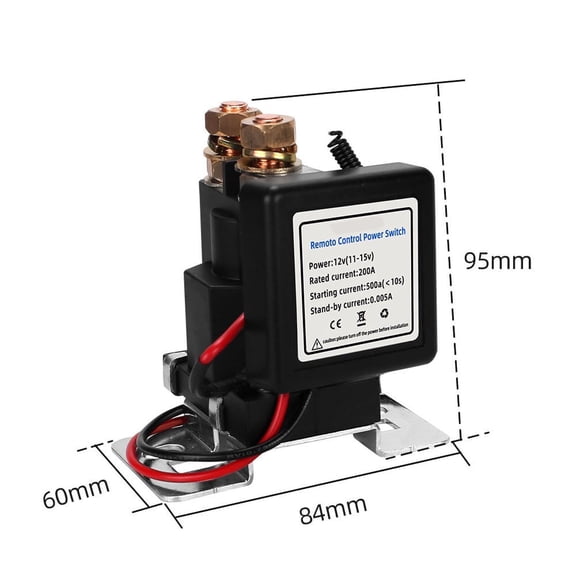 High-Power Remote Control Battery Protection Relay, Prevents Battery Depletion and Theft, Ideal for Cars, SUVs, Trucks, and RVs, Perfect for Long-Term Parking and Emergency Use