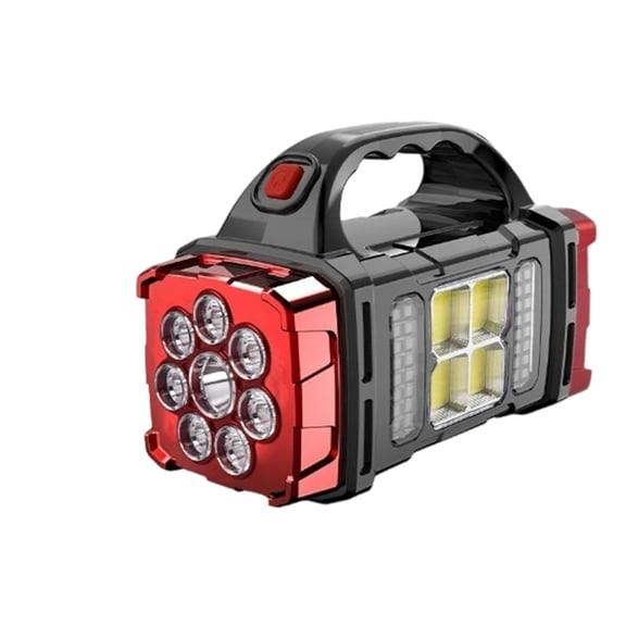 High Power Solar Rechargeable Function Portable Hand With USB Charging Light Modes For Outdoor Camping Emergency And Night Exploration