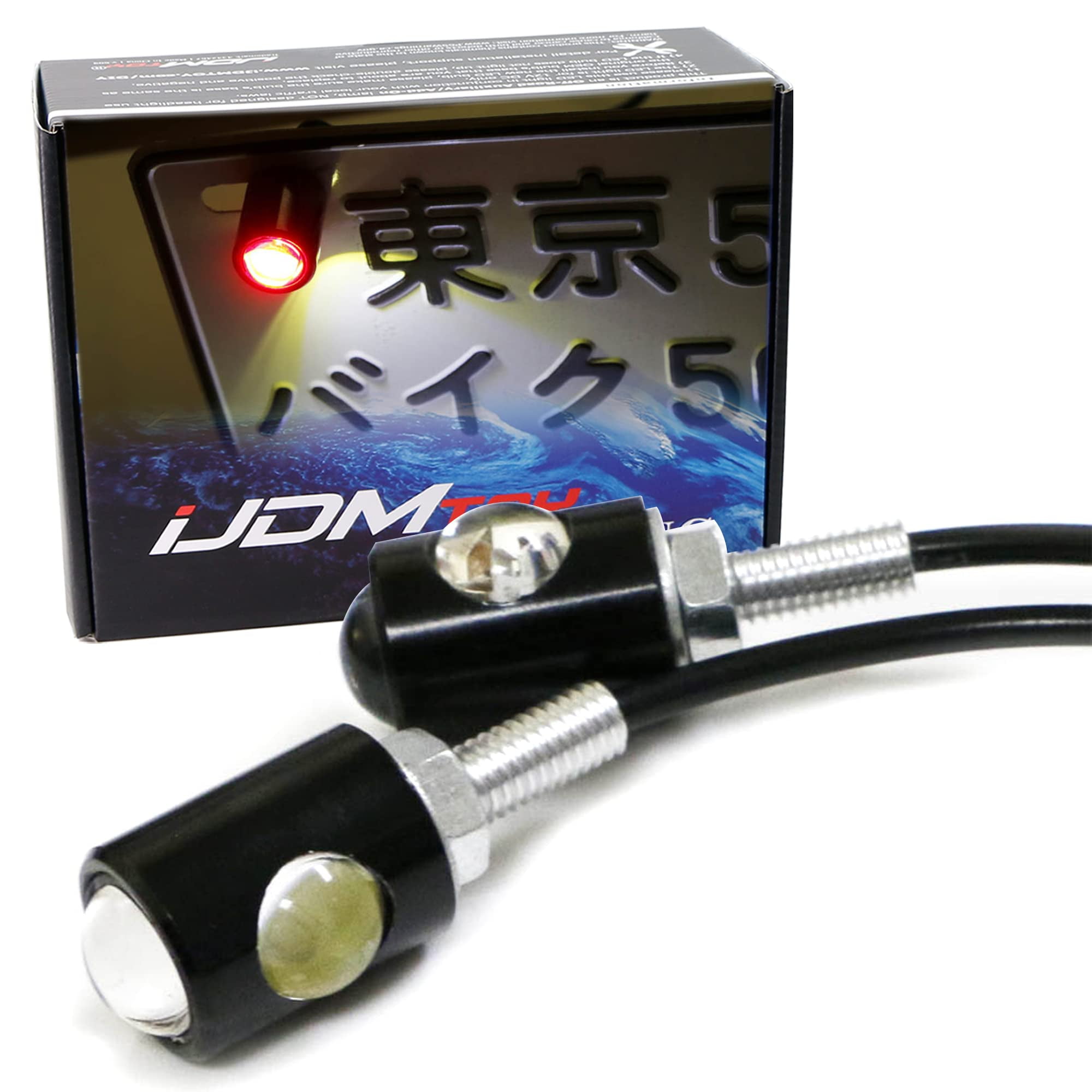 High Power Universal Bolt-On LED Lamps For Car Bike Motorcycle ATV 4x4 License Plate Lights and Taillight Rear Fog Lights