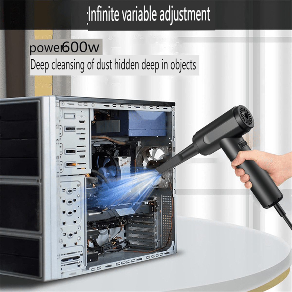 HighPower Wired Dust Blower Mini Computer Host Keyboard Dust Collector