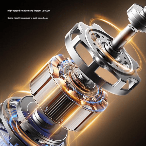 High Power Wireless Car Vacuum - Portable Mini Dust Cleaner for Home & Auto Use