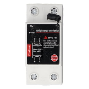High Power Wireless RF Remote Control Relay Switch AC 220V 60A for Garage Door Pump Motor and Industrial Lighting, 3000m / 9842 ft Long Distance Range Controller
