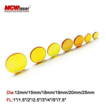 MCWlaser USA ZnSe CO2 Laser Focus Lens - Diameter 12/18/19/20/25/28mm For Engraver
