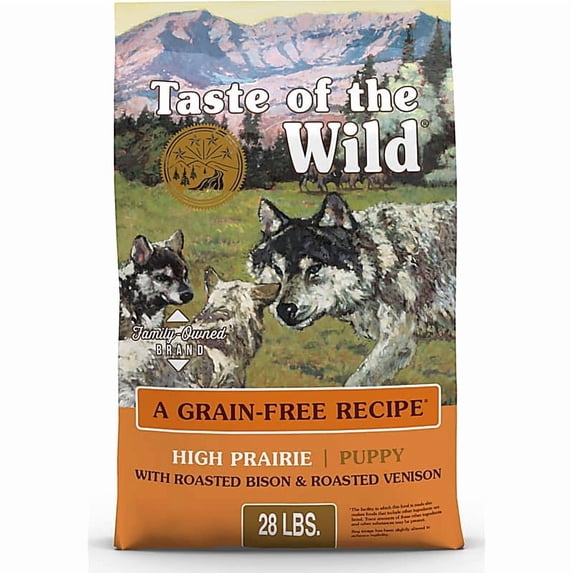 High Prairie Grain-Free Dry Puppy Food with Roasted Bison & Roasted Venison 28 lbs.
