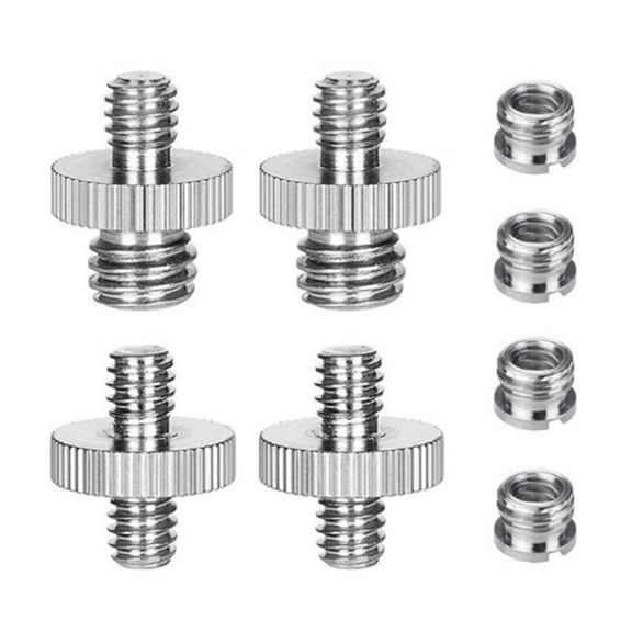High Precise 1/4in to 3/8in Male Threaded Screw Adapter Double Head Studs