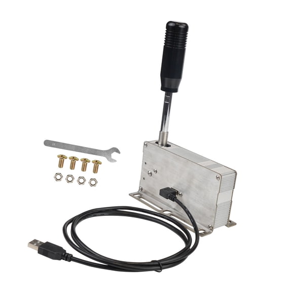 USB Sequential Gear Shifter for PC Racing Setups Fast Response Aluminum Alloy Construction Wide Compatibility