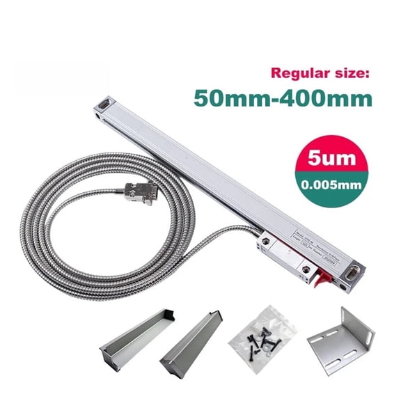 High Precision 0.005mm Milling Lathe Grinder DRO Linear Glass Scale 100 200 300 400mm Travel TTL Resolution 5um Industrial grade ,Easy to Use