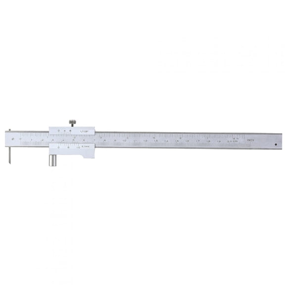High-Precision 0-200mm / 0-8 inches Parallel Crossed Caliper Stainless Steel Vernier Marking Gauge for Accurate Woodworking and Metalworking Measurements