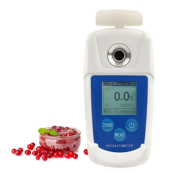 High Precision 0-55% Digital Brix Refractometer Brix Meter Automatic Temperature Compensation Refractive Index Sugar Content ,Reliable & Consistent Readings