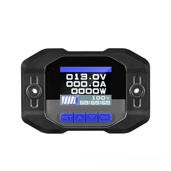 High-Precision 200A Coulomb Meter, 12V LiFePO4 & Lead Acid Battery Capacity Tester