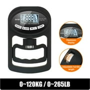 High Precision 265Lbs/120Kg Digital Hand Dynamometer for Advanced Power Training - USB Hand Grip Meter with LCD Display for Sports Equipment
