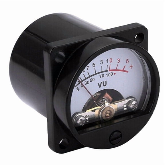 High-Precision 6V-12V Panel VU Meter Bulb Warm Back Light Recording Audio Level Amp Meter 1PC,1set * 6-12V panel VU meters(wiring is required to use)