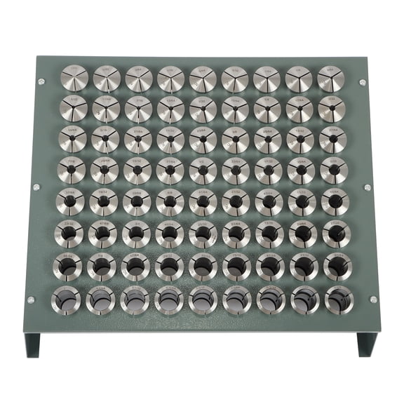 High Precision 72 Pcs 5C Collet Set (64th sizes) With Rack accuracy 0.0005"