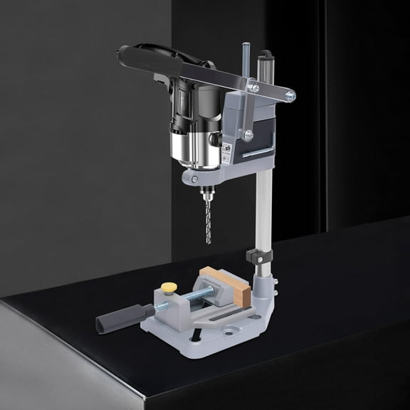 High Precision Adjustable Single-Hole Electric Drill Press Stand, Aluminum and Iron, Ideal for DIY and Professional Use