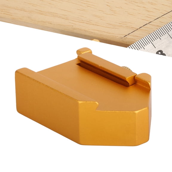 High Precision Aluminum Alloy 45 Degree Angle Line Caliber Ruler Locator Block Gauge Carpentry Square Measuring Tool for Woodworking 3.54 inches / 9 cm Length Compact Lightweight Design