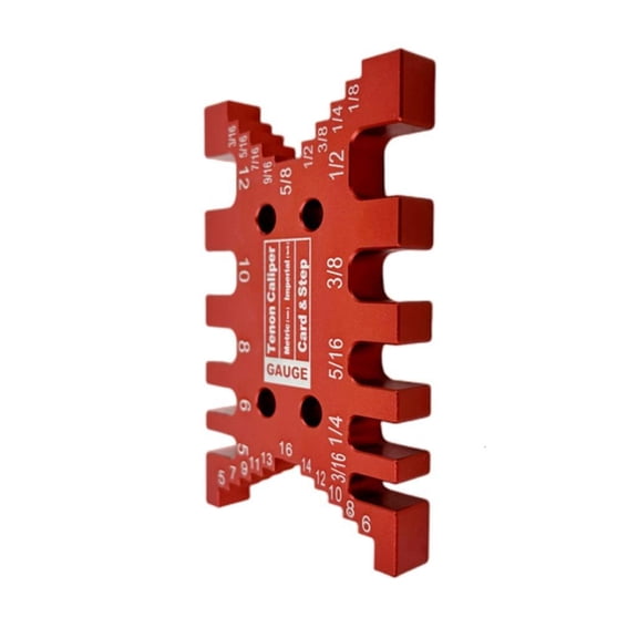 High-Precision Aluminum Caliper Metric & Card Gauge for Measuring Height Woodworking Router-