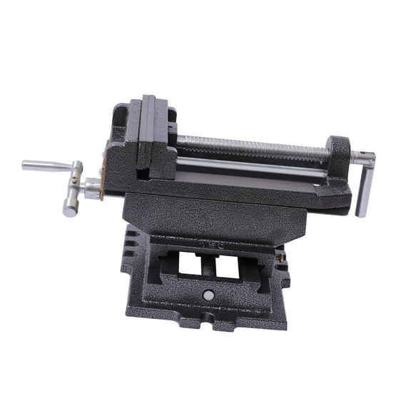 High-Precision Bench Vise with Bi-Directional Movement, Removable Jaws, and Strong Clamping for Milling and Drilling Machines