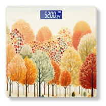 High Precision Body Weight Scale Smart Bathroom Scales with Large LCD Display(400lbs),Decorative for Bedroom-Autumn Forest Filled With Trees Of Various Colors