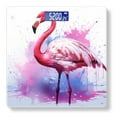 thumbnail image 1 of Bathroom Scale, Highly Accurate Digital Body Scale,Precisely Measures Weight up to 400 lbs-Beautiful Pink Flamingo Standing On White Background, 1 of 4