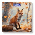 thumbnail image 1 of High Precision Body Weight Scale Smart Bathroom Scales with Large LCD Display(400lbs),Decorative for Bedroom-Fox Sits In The Forest And Surrounded By Falling Autumn Leaves, 1 of 4