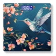 thumbnail image 1 of High Precision Body Weight Scale Smart Bathroom Scales with Large LCD Display(400lbs),Decorative for Bedroom-Hummingbird Hovering In The Blooming Peach Blossoms, 1 of 4