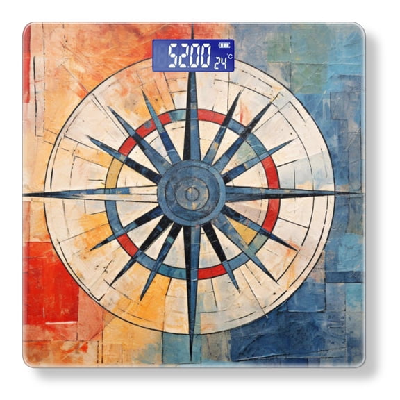 Bathroom Scale, Highly Accurate Digital Body Scale,Precisely Measures Weight up to 400 lbs-Marine Life European Venice City Blurry Abstract Backdrop Image