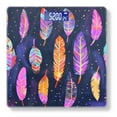 thumbnail image 1 of High Precision Body Weight Scale Smart Bathroom Scales with Large LCD Display(400lbs),Decorative for Bedroom-Pattern Of Colorful Feathers With Boho Patterns, 1 of 4