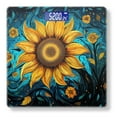 thumbnail image 1 of High Precision Body Weight Scale Smart Bathroom Scales with Large LCD Display(400lbs),Decorative for Bedroom-Sunflower At The Center Surrounded By Swirling Patterns, 1 of 4