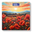 thumbnail image 1 of High Precision Body Weight Scale Smart Bathroom Scales with Large LCD Display(400lbs),Decorative for Bedroom-Vibrant Poppy Field Under The Setting Sun, 1 of 4