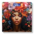 thumbnail image 1 of High Precision Body Weight Scale Smart Bathroom Scales with Large LCD Display(400lbs),Decorative for Bedroom-Black Woman With Flowers In Her Hair, 1 of 4
