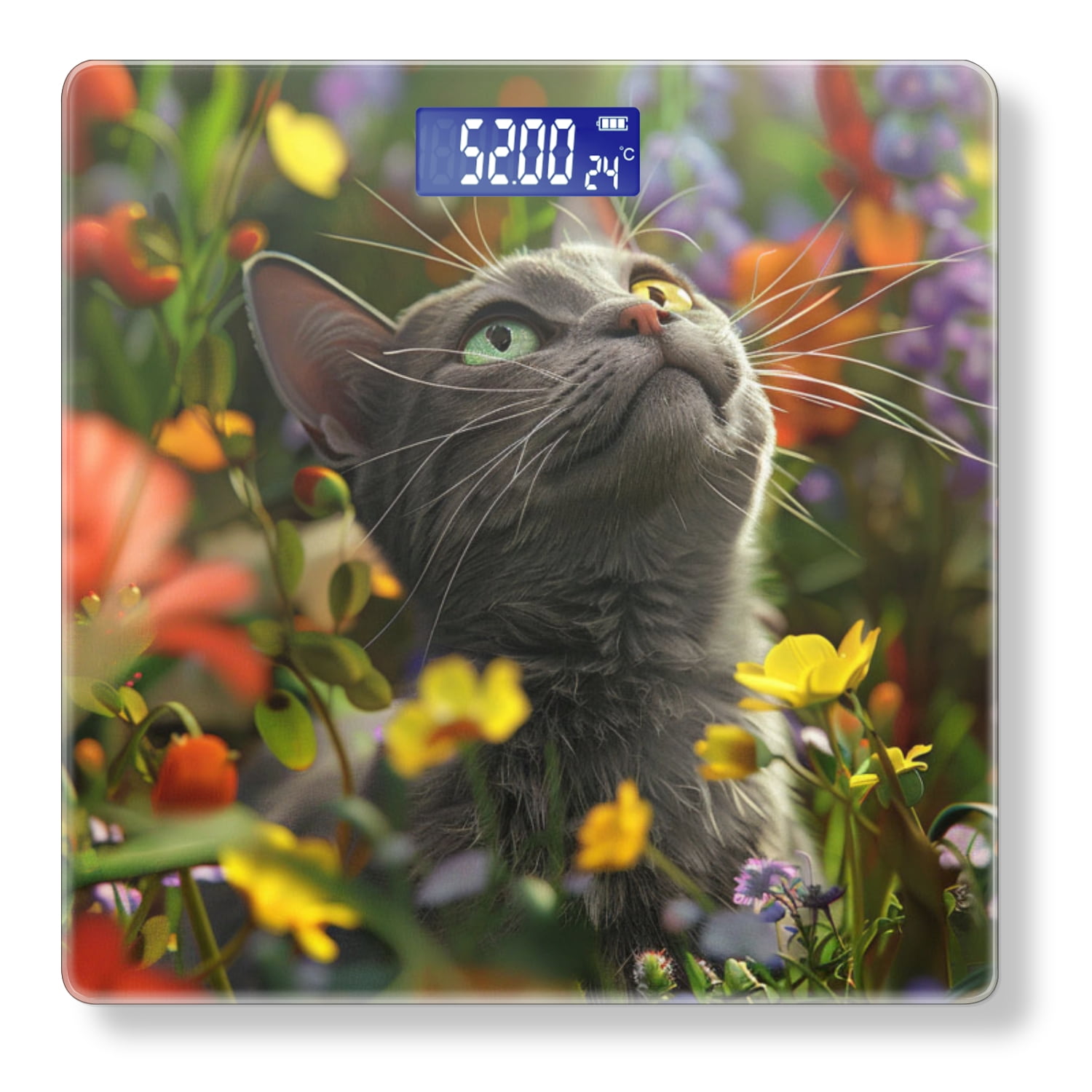 Precision Cat High Precision Body Weight Scale Smart Bathroom Scales with Large LCD ...