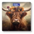 thumbnail image 1 of High Precision Body Weight Scale Smart Bathroom Scales with Large LCD Display(400lbs),Decorative for Bedroom-Highland Cow With Flowers Adorning Head, 1 of 4