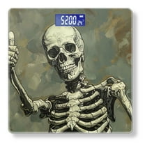 High Precision Body Weight Scale Smart Bathroom Scales with Large LCD Display(400lbs),Decorative for Bedroom-Skeleton Giving Thumbs Up