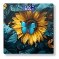 thumbnail image 1 of High Precision Body Weight Scale Smart Bathroom Scales with Large LCD Display(400lbs),Decorative for Bedroom-Sunflowers Surrounded By Butterflies, 1 of 4