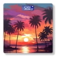 thumbnail image 1 of High Precision Body Weight Scale Smart Bathroom Scales with Large LCD Display(400lbs),Decorative for Bedroom-Sunset With Palm Trees On Beach, 1 of 4