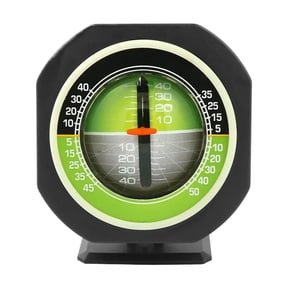 High-Precision Car Inclinometer and Level Tilt Gauge, 360-Degree Rotating Vehicle Slope Indicator with LED Light for Off-Road Safety