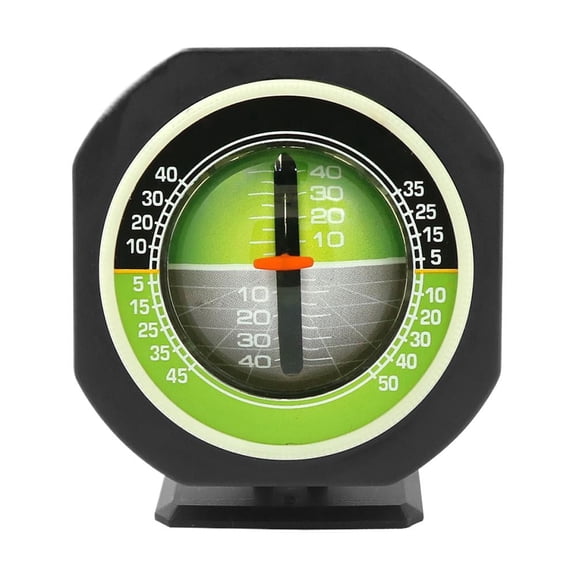 High-Precision Car Inclinometer and Level Tilt Gauge, 360-Degree Rotating Vehicle Slope Indicator with LED Light for Off-Road Safety