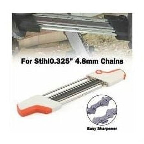 High-Precision Chainsaw Sharpener, 2 In 1 File Depth Gauge Optimized Shape For Precision Guiding Handle Design, Ensuring Safe Operation Without Accidental Injury For White &