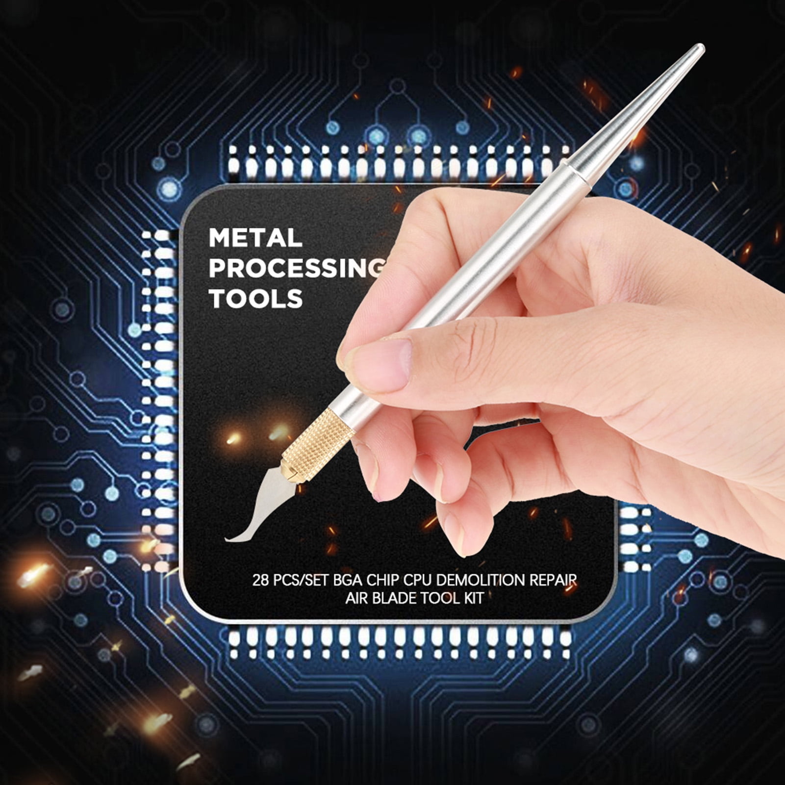 High Precision Chip Remover, 28Pcs Remove Tool CPU Professional Heat ...