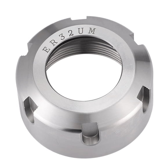 High Precision Collet Nut ER32 Milling Maching Clamping Nut CNC Milling Engraving Machine Collet Nut,1 * er32 collet nut,silver